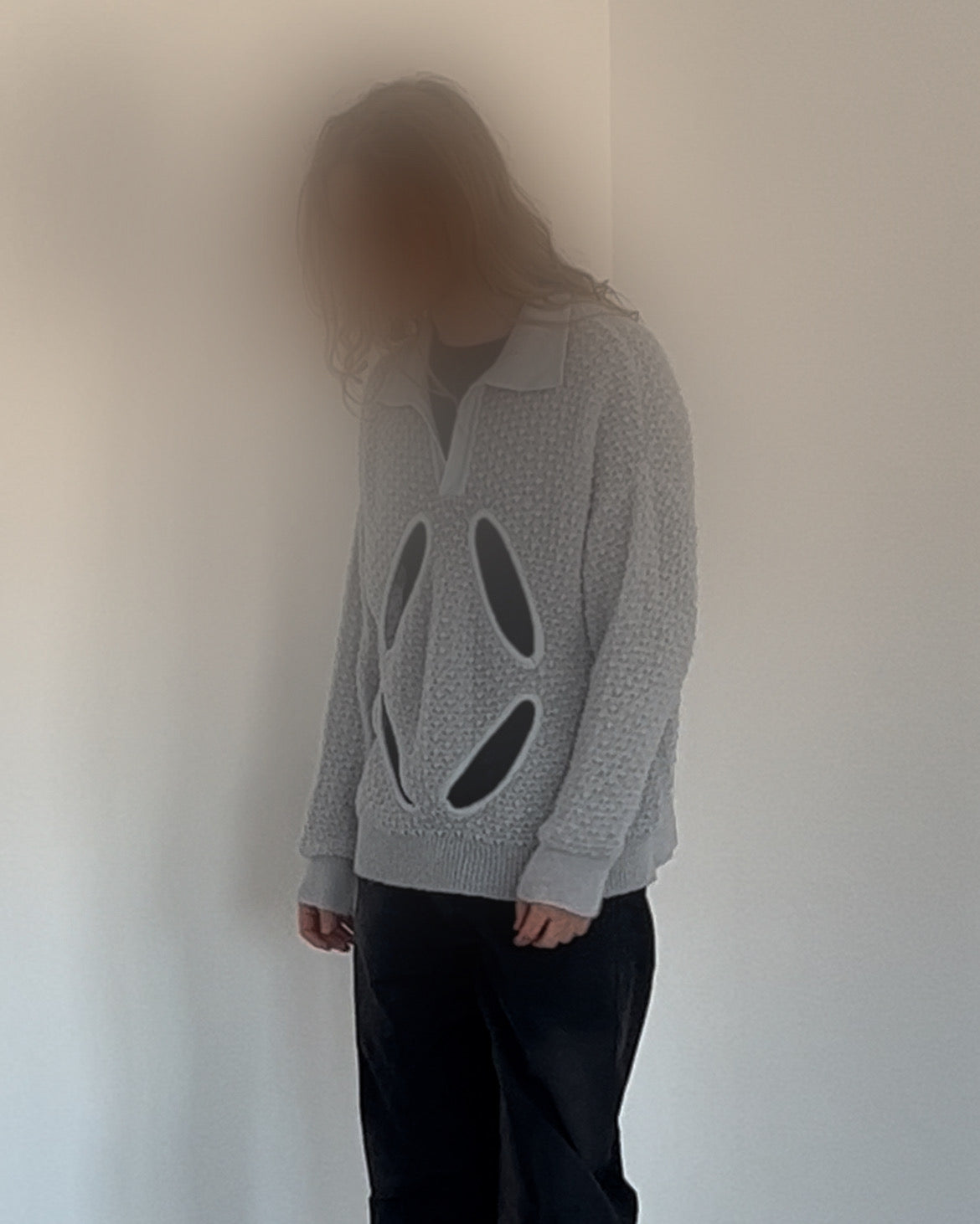 slashed sweater
