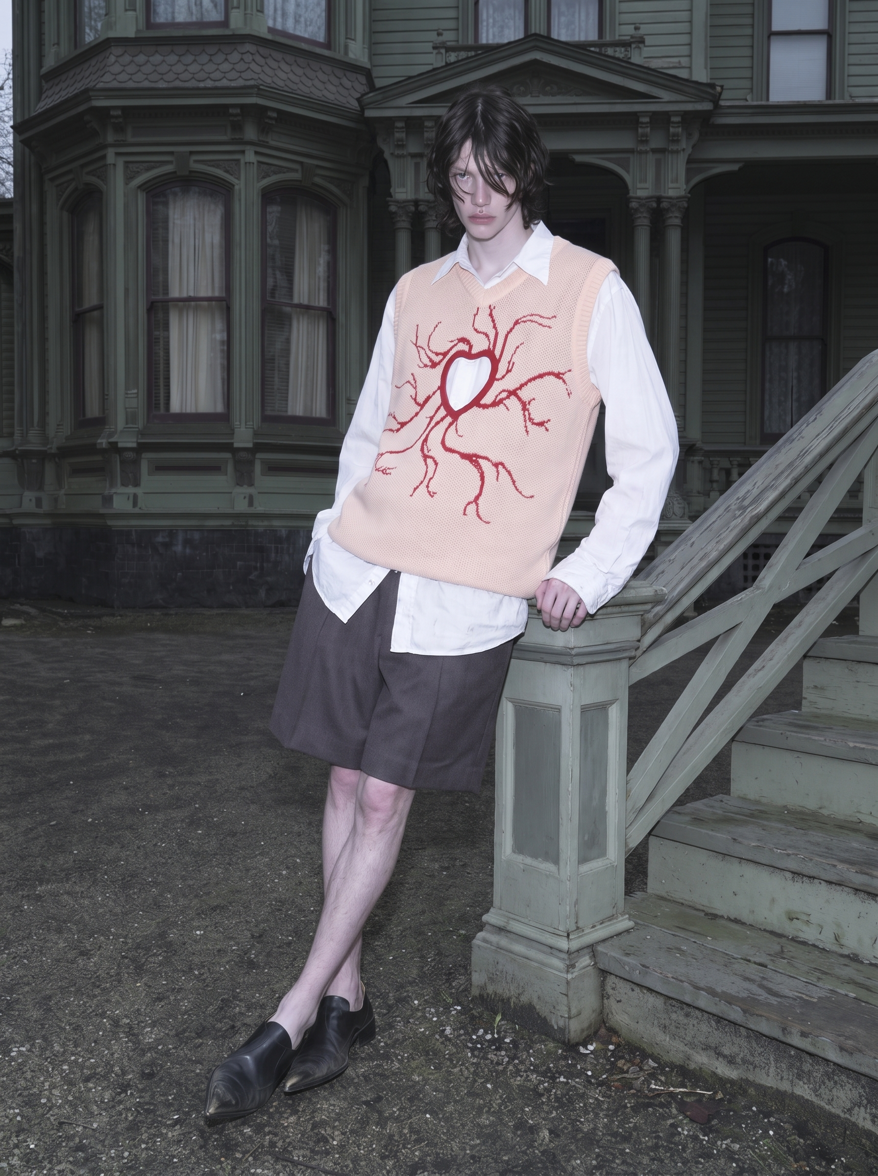 heart cut-out vest